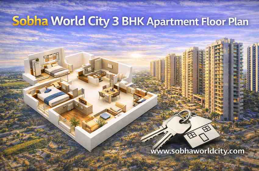 3 BHK Apartment Floor Plan